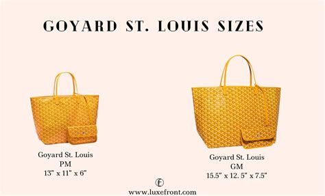 goyard pm tote dimensions|reversible goyard tote bag.